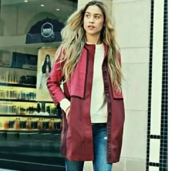 LULULEMON Cocoon Car Coat Berry size XS - Picture 3 of 11